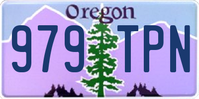 OR license plate 979TPN