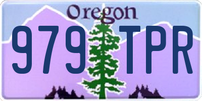 OR license plate 979TPR