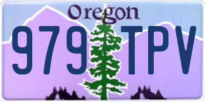 OR license plate 979TPV