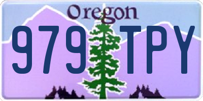 OR license plate 979TPY