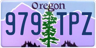 OR license plate 979TPZ