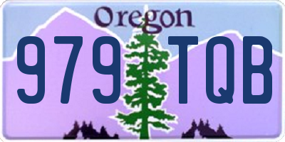 OR license plate 979TQB