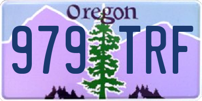 OR license plate 979TRF