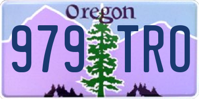 OR license plate 979TRO