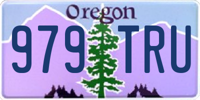 OR license plate 979TRU