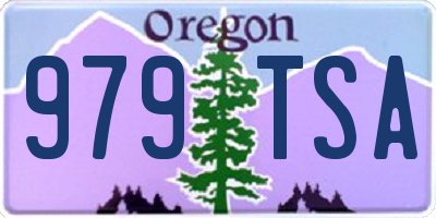 OR license plate 979TSA