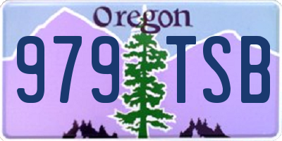 OR license plate 979TSB