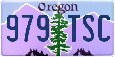 OR license plate 979TSC
