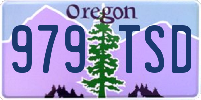 OR license plate 979TSD