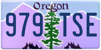 OR license plate 979TSE