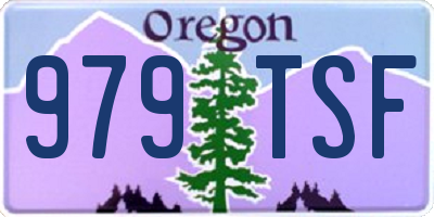 OR license plate 979TSF