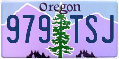 OR license plate 979TSJ