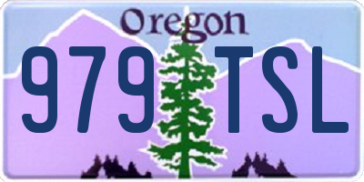 OR license plate 979TSL