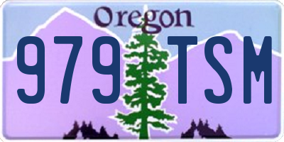 OR license plate 979TSM