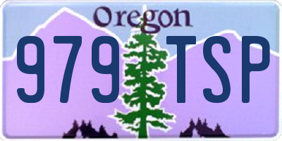 OR license plate 979TSP