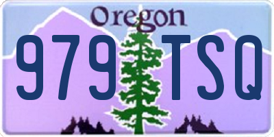 OR license plate 979TSQ