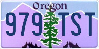 OR license plate 979TST