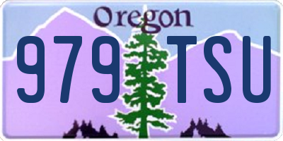 OR license plate 979TSU