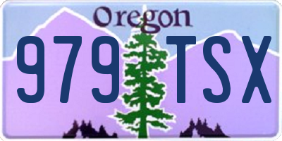 OR license plate 979TSX