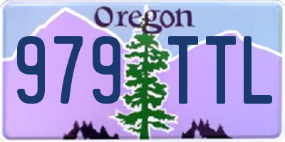 OR license plate 979TTL