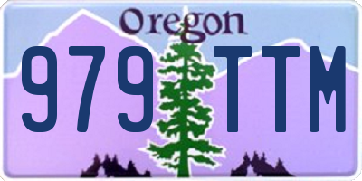 OR license plate 979TTM