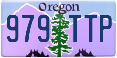 OR license plate 979TTP