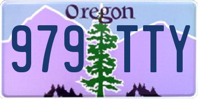 OR license plate 979TTY