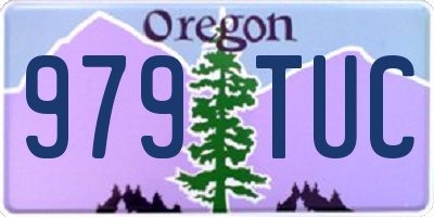 OR license plate 979TUC