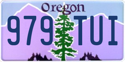 OR license plate 979TUI