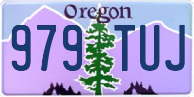 OR license plate 979TUJ