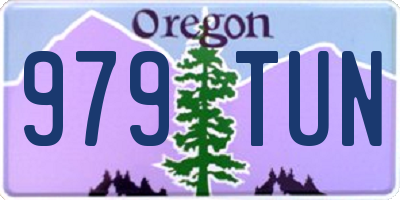 OR license plate 979TUN