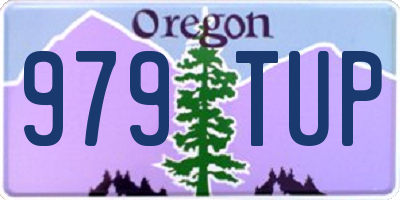 OR license plate 979TUP