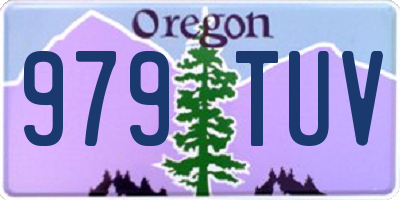 OR license plate 979TUV