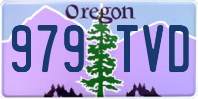 OR license plate 979TVD