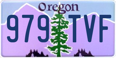 OR license plate 979TVF
