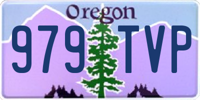 OR license plate 979TVP
