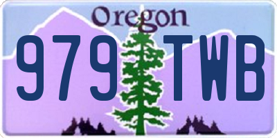 OR license plate 979TWB