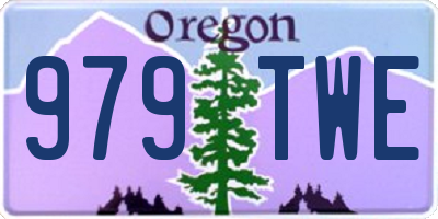 OR license plate 979TWE