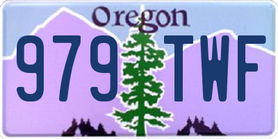 OR license plate 979TWF