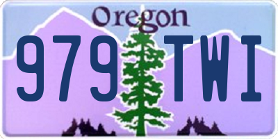 OR license plate 979TWI