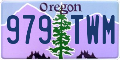 OR license plate 979TWM