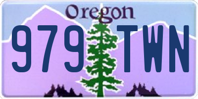 OR license plate 979TWN