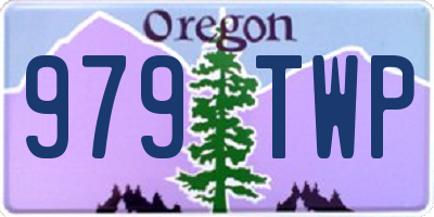 OR license plate 979TWP