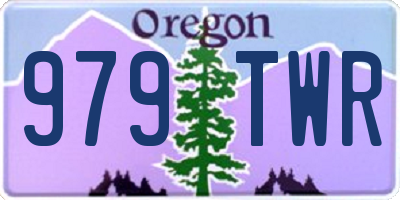 OR license plate 979TWR