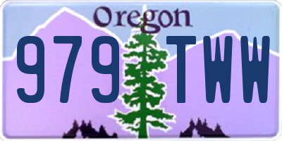 OR license plate 979TWW