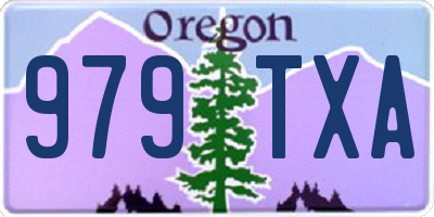 OR license plate 979TXA