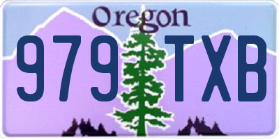 OR license plate 979TXB