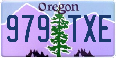 OR license plate 979TXE