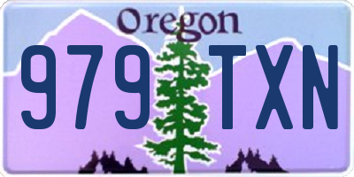 OR license plate 979TXN