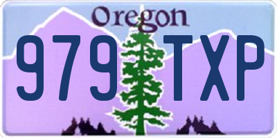 OR license plate 979TXP